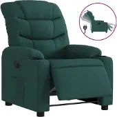 Sonstiges Fauteuil inclinable électrique Vert foncé Tissu