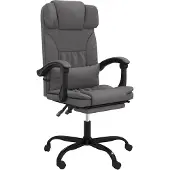 Syfax Fauteuil inclinable de bureau Gris Similicuir