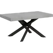 Itamoby Table Extensible 90X160/420 Cm Volantis Cemento Structure Anthracite