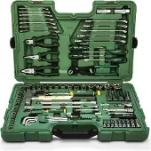 Sata Jeu d'outils 1/4", 1/2", métrique, 104 pièces (jeu de 104 outils de mécanicien)