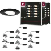 Paulmann LED à encastrer Calla, set de 10 pièces