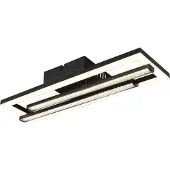 Globo Lighting Plafonnier en plastique noir mat, LED