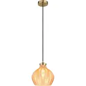 Globo Suspension Jessica avec verre orange Ø 22cm