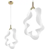 Toolight Lampe Suspendue Led G013-1CP White Gold
