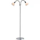 Nordlux Double lampadaire Ray, argent, Ip20, 2X40W, 63224033