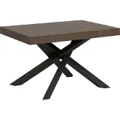 Itamoby Table Extensible 90X130/234 Cm Volantis Noyer Structure Anthracite