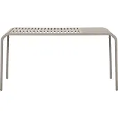Ebuy24 Stella Table de jardin 150x90 cm, gris.