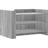 vidaXL Table basse sonoma gris 80x50x50 cm bois d'ingénierie