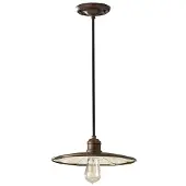 Elstead Lighting Suspension Urban Renewal, bronze étoilé, 1xE27x60W, métal, dim. : 464,7 x 30,2 x 30,2 cm, IP20, Feiss