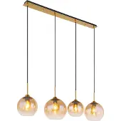 Globo Lighting Suspension en métal couleur laiton mat, 4x E27