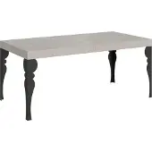 Itamoby Table Extensible Paxon Cashmere 200/460X90 Cm Avec Pieds Anthracite