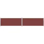 Syfax Auvent latéral rétractable Marron 200x1000 cm