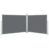 Syfax Auvent latéral rétractable Anthracite 120 x 1000 cm