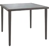 Syfax Table de jardin gris 48x48x37 cm acier
