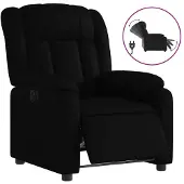 Sonstiges Fauteuil inclinable électrique Noir Similicuir