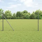 Syfax Clôture en fil soudé pour sol 25 x 1 m (l x h)