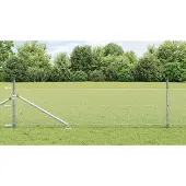 Syfax Clôture en fil soudé avec pointes 25 x 0,4 m (L x H)