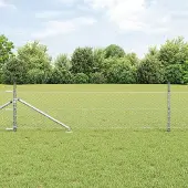 Syfax Clôture hexagonale avec poteau 10 x 0,4 m Acier galvanisé