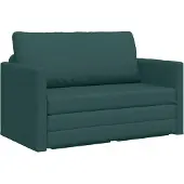 vidaXL Canapé-lit 110cm vert foncé Tissu