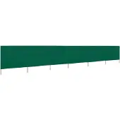 Syfax Paravent 6 panneaux Tissu 800 x 160 cm Vert