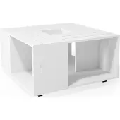 Vicco Table basse Anton Blanc 80x80cm, Model 34493