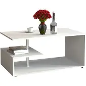 VCM Table basse en bois Sofatic Salle de séjour Table d'appoint Table basse Maliso M