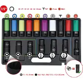 Ks Tools 1/2' MASTER Jeu de douilles spéciales pour boulons de roue, 17 pièces ( 515.0885 )