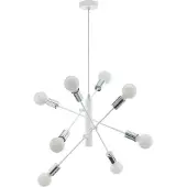 Eglo Lampe à suspendre Gradoli 8 flammes blanc, chrome