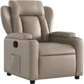 Syfax Fauteuil inclinable Cappuccino Similicuir
