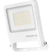 Osram ENDURA FLOOD PC, projecteur LED de 50W, lumière blanche chaude (3000K), 5000 lumens, indice de protection IP65, câble de connexion de 1 mètre, couleur blanche, 100 lm/W
