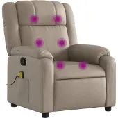 Sonstiges Fauteuil de massage inclinable Cappuccino Similicuir