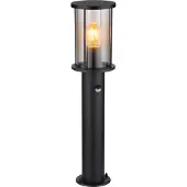 Globo lampe d'extérieur acier inoxydable noir mat, 1x E27