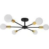 Toolight Lampe Suspendue APP501-6C Black Gold
