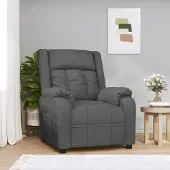 Prolenta Maison Exclusive - Fauteuil relax tissu gris foncé