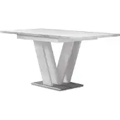 Mirjan 24 Table à manger extensible NAPUREN – béton / blanc