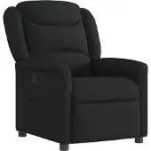 Syfax Fauteuil inclinable Noir Tissu