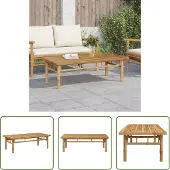 The Living Store Table basse 110x55x35 cm bambou