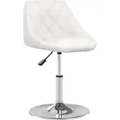 Prolenta Maison Exclusive - Tabouret de bar en similicuir blanc