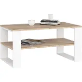 Akord Table Basse Alex Chêne Sonoma/Blanc 92X53X45