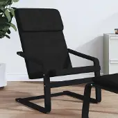 Prolenta Maison Exclusive - Fauteuil relax noir tissu