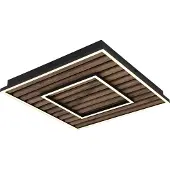 Globo Lighting Plafonnier métal noir mat, LED