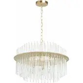 Toolight Lampe Suspendue APP1653-6CP 50cm Gold