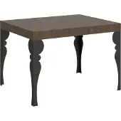 Itamoby Table Extensible 80X120/204 Cm Paxon Noyer Structure Anthracite