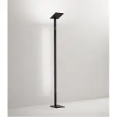 Perenz Lampadaire Led Quadra Noir En Métal H.180 Cm