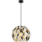 Globo Lampe pendante de campagne Mika Noir