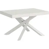 Itamoby Table Extensible 90X120/380 Cm Volantis Frêne Blanc Structure Blanc