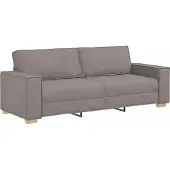 Syfax Canapé 3 places Taupe 180 cm Tissu
