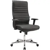 Topstar fauteuil de direction (cuir noir noir / avec accoudoirs) - PT19TA80
