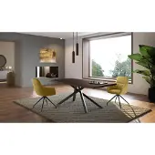 STONES Spike Table Fixe (160X76 H Cm) En Frêne Noir