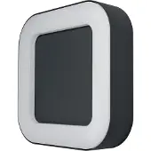 Osram Appareil d'éclairage mural ou de plafond LED extérieur carré, ENDURA Style, de couleur gris foncé, en aluminium, avec protection IP44, idéal pour les terrasses et les balcons